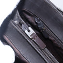 BURBERRY Nova Check Hand Bag PVC Brown Silver Auth 152155-15