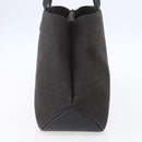 BURBERRY Nova Check Hand Bag PVC Brown Silver Auth 152155-5