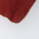 LOEWE Anagram Tote Bag Suede Gold Red Auth 152156-14