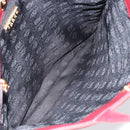 LOEWE Anagram Tote Bag Suede Gold Red Auth 152156-10