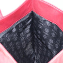 LOEWE Anagram Tote Bag Suede Gold Red Auth 152156-19