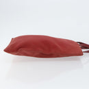 LOEWE Anagram Tote Bag Suede Gold Red Auth 152156-3