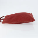 LOEWE Anagram Tote Bag Suede Gold Red Auth 152156-4