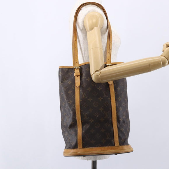 LOUIS VUITTON Monogram Bucket GM Shoulder Bag M42236 LV Auth 152158