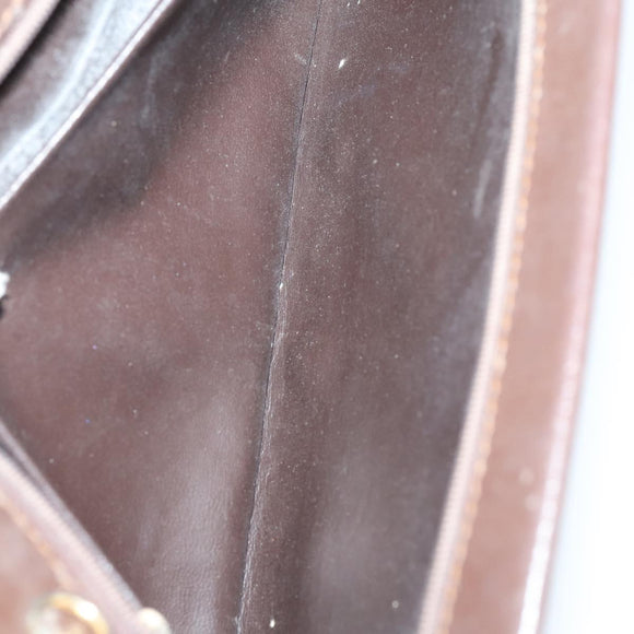 BURBERRY Nova Check Clutch Bag Canvas 2 Set Beige Auth 152161