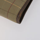 BURBERRY Nova Check Clutch Bag Canvas 2 Set Beige Auth 152161-7