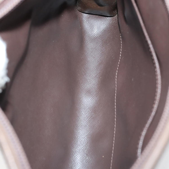 BURBERRY Nova Check Clutch Bag Canvas 2 Set Beige Auth 152161