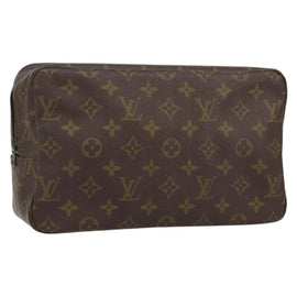 LOUIS VUITTON Monogram Trousse Toilette 28 Clutch Bag M47522 LV Auth 152162