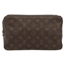 LOUIS VUITTON Monogram Trousse Toilette 28 Clutch Bag M47522 LV Auth 152162-13