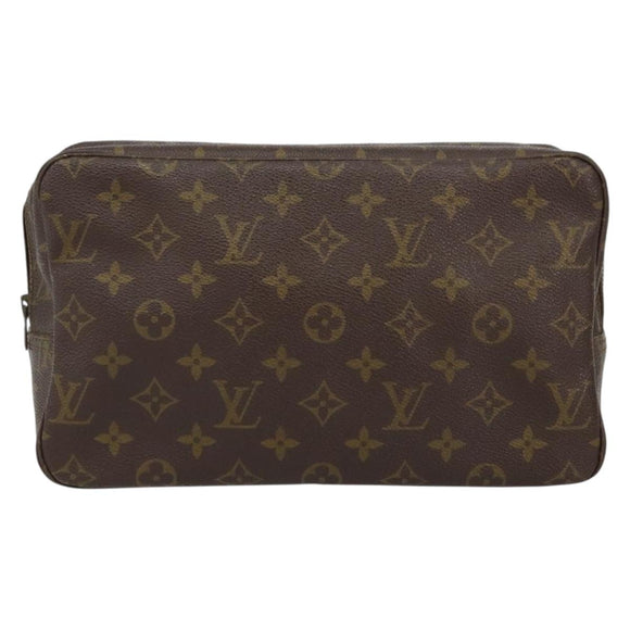 LOUIS VUITTON Monogram Trousse Toilette 28 Clutch Bag M47522 LV Auth 152162