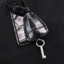 PRADA Shoulder Bag Nylon Leather Black Silver Auth 152167-9