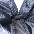 PRADA Shoulder Bag Nylon Leather Black Silver Auth 152167-23