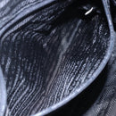 PRADA Shoulder Bag Nylon Leather Black Silver Auth 152167-24