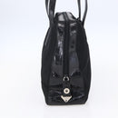 PRADA Shoulder Bag Nylon Leather Black Silver Auth 152167-3