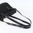 PRADA Shoulder Bag Nylon Leather Black Silver Auth 152167-7