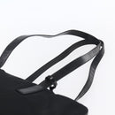 PRADA Shoulder Bag Nylon Leather Black Silver Auth 152167-14