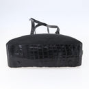 PRADA Shoulder Bag Nylon Leather Black Silver Auth 152167-5