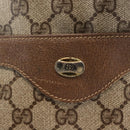 GUCCI GG Supreme Web Sherry Line Tote Bag PVC Beige 39 02 003 Auth 152169-14