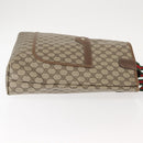 GUCCI GG Supreme Web Sherry Line Tote Bag PVC Beige 39 02 003 Auth 152169-4