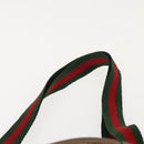 GUCCI GG Supreme Web Sherry Line Tote Bag PVC Beige 39 02 003 Auth 152169-8