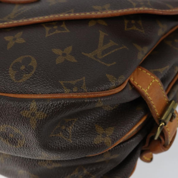 LOUIS VUITTON Monogram Saumur 30 Shoulder Bag M42256 LV Auth 152170