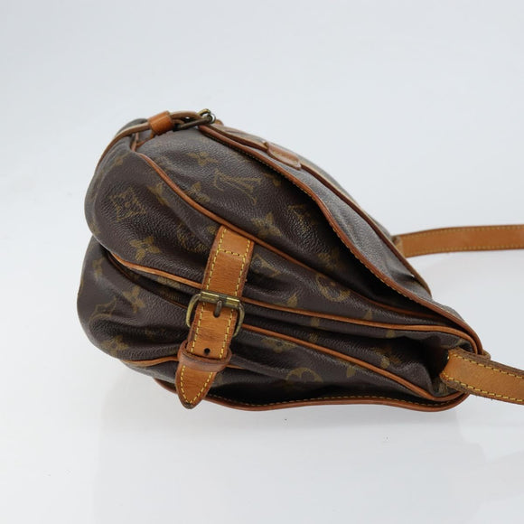 LOUIS VUITTON Monogram Saumur 30 Shoulder Bag M42256 LV Auth 152170