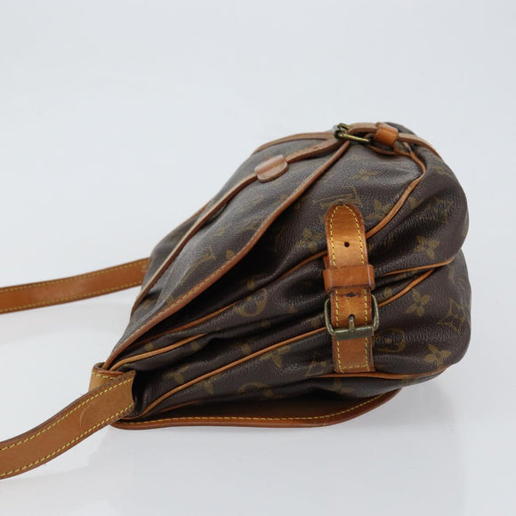 LOUIS VUITTON Monogram Saumur 30 Shoulder Bag M42256 LV Auth 152170