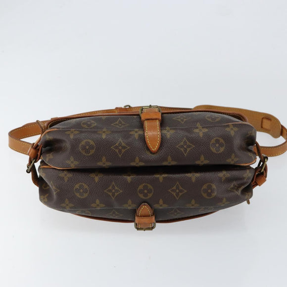 LOUIS VUITTON Monogram Saumur 30 Shoulder Bag M42256 LV Auth 152170