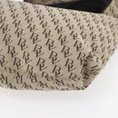 BOTTEGA VENETA Shoulder Bag Canvas Beige Auth 152172-9