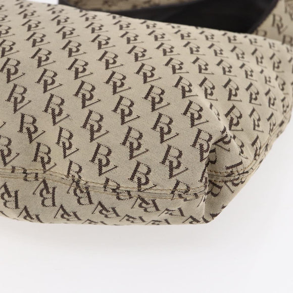 BOTTEGA VENETA Shoulder Bag Canvas Beige Auth 152172