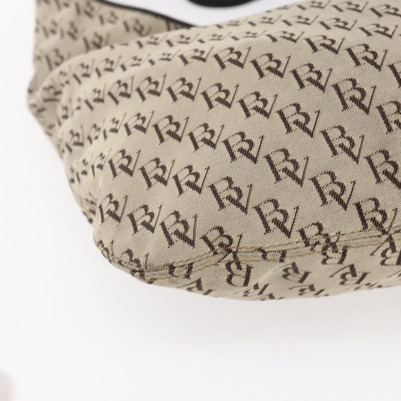 BOTTEGA VENETA Shoulder Bag Canvas Beige Auth 152172