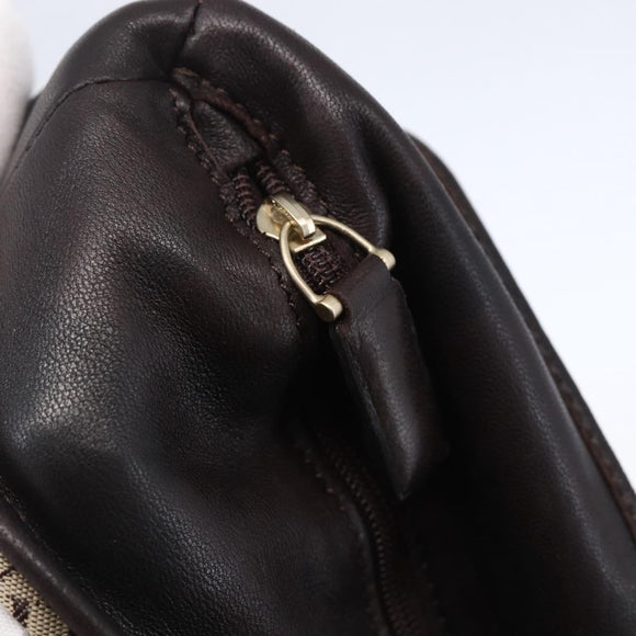 BOTTEGA VENETA Shoulder Bag Canvas Beige Auth 152172