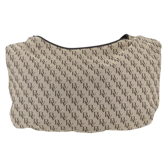 BOTTEGA VENETA Shoulder Bag Canvas Beige Auth 152172