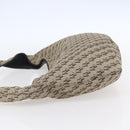 BOTTEGA VENETA Shoulder Bag Canvas Beige Auth 152172-3