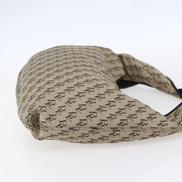 BOTTEGA VENETA Shoulder Bag Canvas Beige Auth 152172