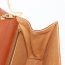 MCM Logogram Vicetos Shoulder Bag PVC Leather Brown Gold Auth 152173-21