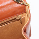 MCM Logogram Vicetos Shoulder Bag PVC Leather Brown Gold Auth 152173-23