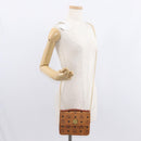 MCM Logogram Vicetos Shoulder Bag PVC Leather Brown Gold Auth 152173-25