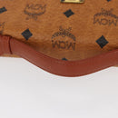 MCM Logogram Vicetos Shoulder Bag PVC Leather Brown Gold Auth 152173-7