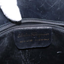 Salvatore Ferragamo Shoulder Bag Leather Gold Black Auth 152176-12