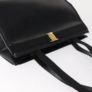 Salvatore Ferragamo Shoulder Bag Leather Gold Black Auth 152176-6