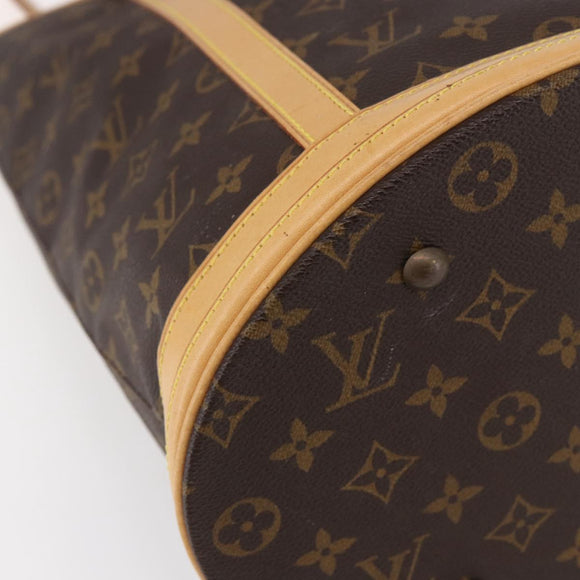 LOUIS VUITTON Monogram Bucket GM Shoulder Bag M42236 LV Auth 152177