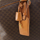 CELINE Macadam Canvas Boston Bag PVC 2way Brown Gold Auth 152179-20