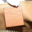 CELINE Macadam Canvas Boston Bag PVC 2way Brown Gold Auth 152179-24