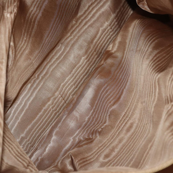 CELINE Macadam Canvas Boston Bag PVC 2way Brown Gold Auth 152179