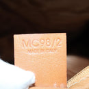 CELINE Macadam Canvas Boston Bag PVC 2way Brown Gold Auth 152179-12