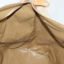 CELINE Macadam Canvas Boston Bag PVC Beige Gold Auth 152180-19