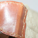 CELINE Macadam Canvas Boston Bag PVC Beige Gold Auth 152180-12