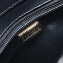 Christian Dior Shoulder Bag Leather Black Gold Auth 152185-17