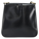 Christian Dior Shoulder Bag Leather Black Gold Auth 152185-13